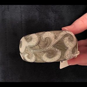 NWT! New York & Co Hinge Bracelet - Silver & Grey